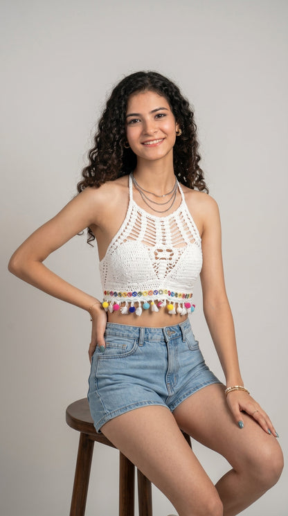 Solstice Pom Bralette