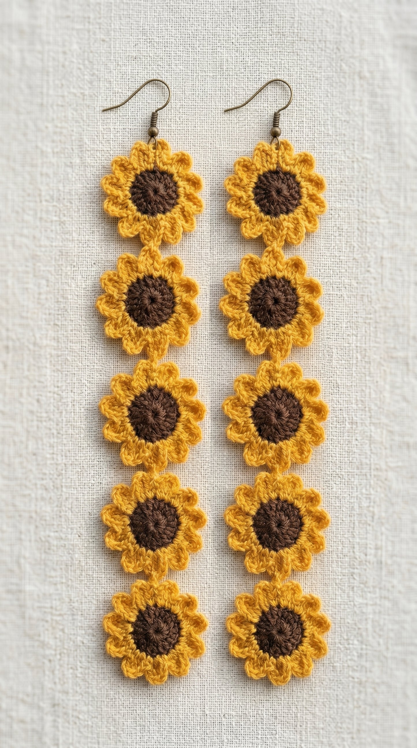 Helios Sunflower Drop Earrings