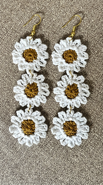 Astra Daisy Drop Earrings